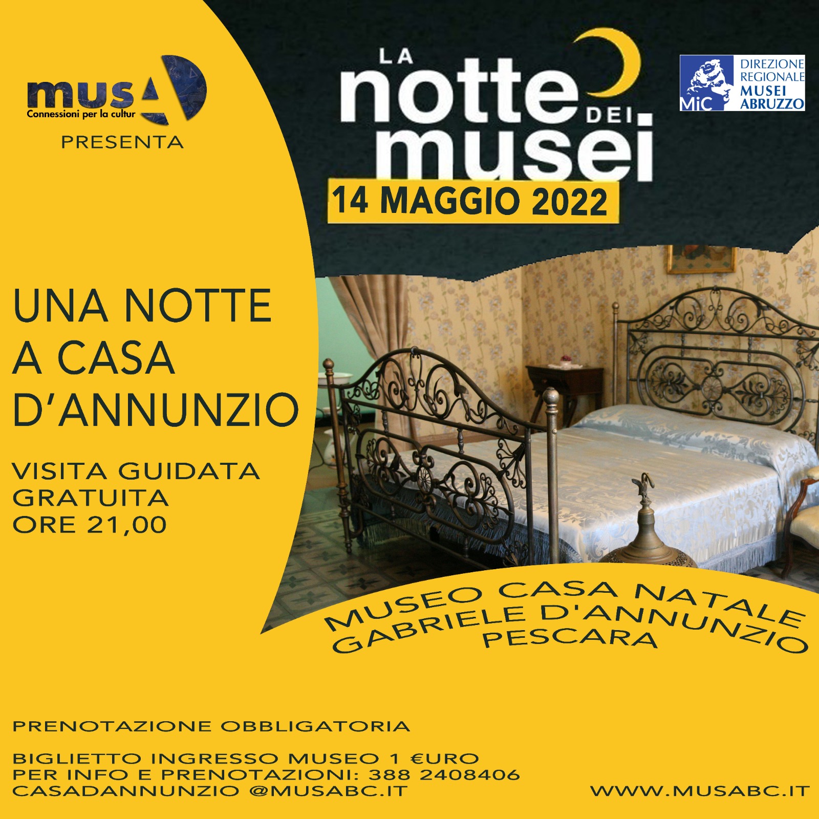 Una notte a casa D'Annunzio